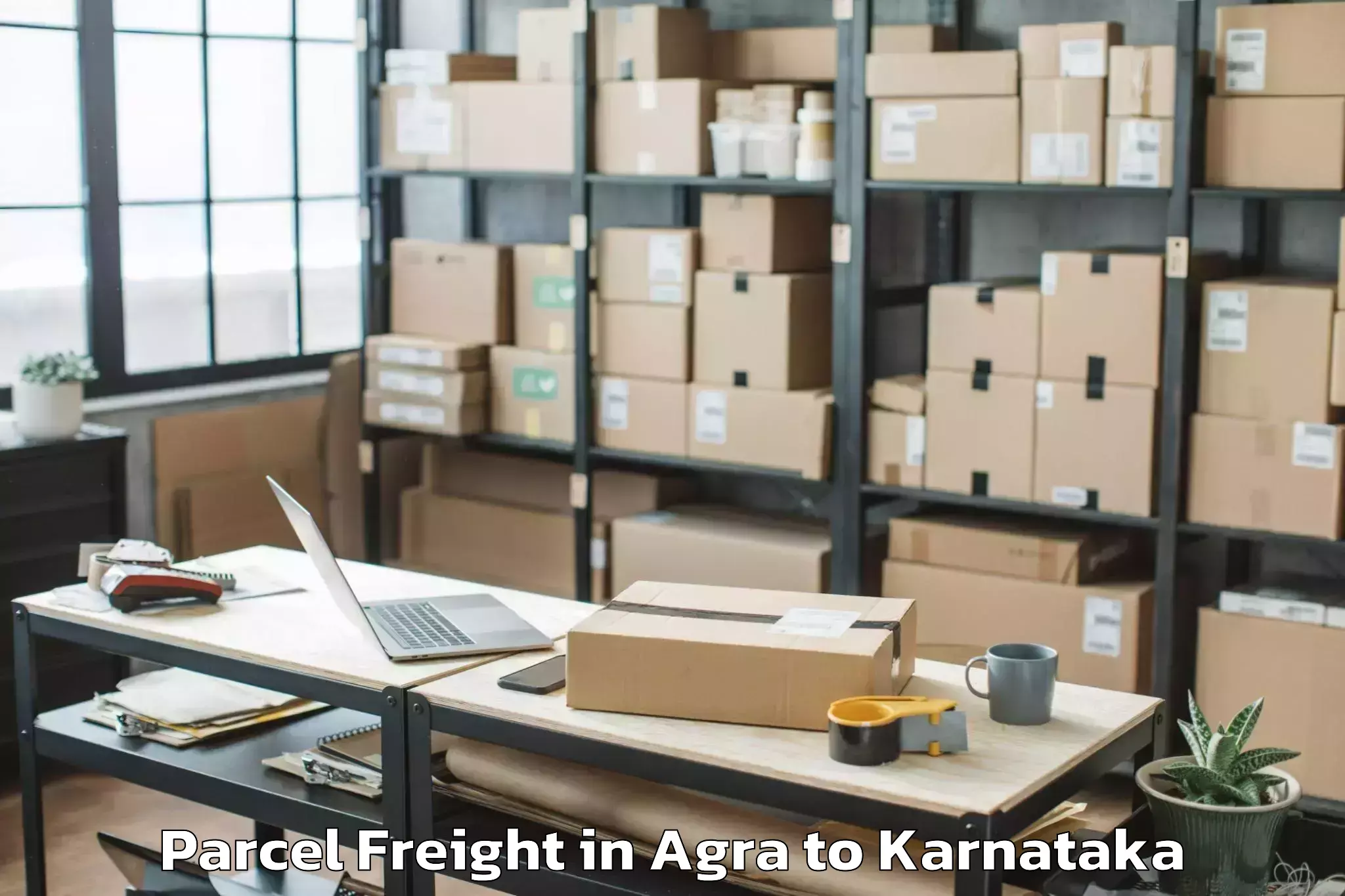 Reliable Agra to Konnur Parcel Freight